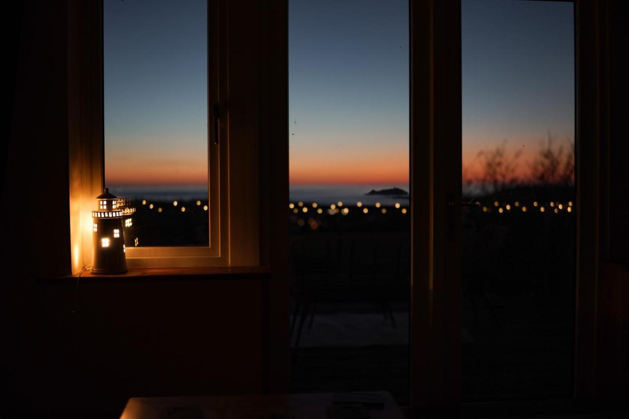 Spacious Sea-View Apt. Overlooking St Ives Bay Gwithian Zewnętrze zdjęcie